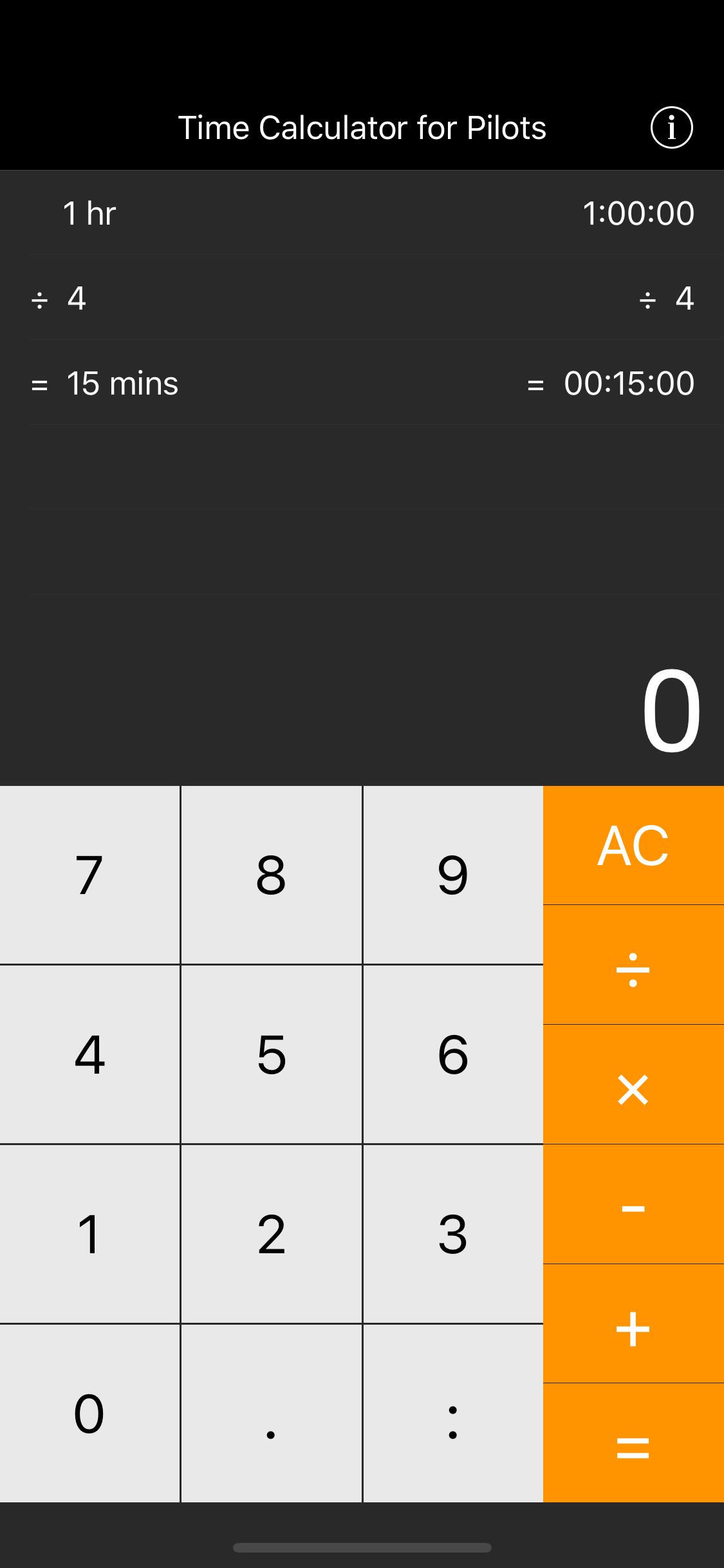iPhone division screen